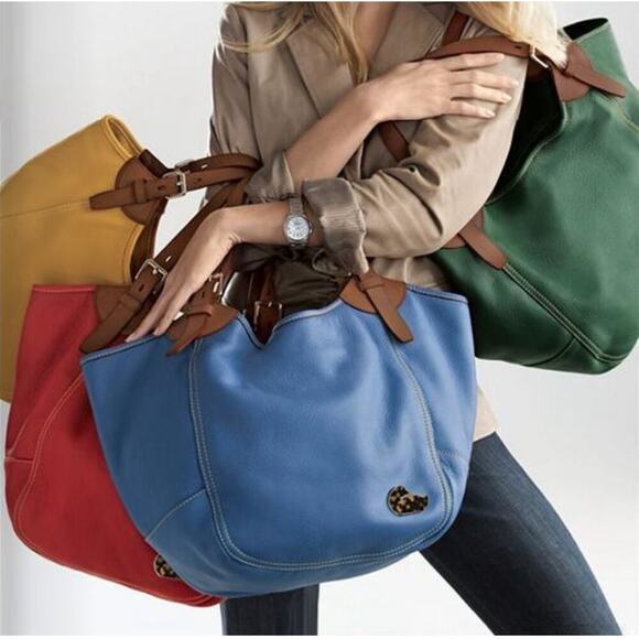 Dooney & Bourke Handbags - Dooney & Bourke Womens Valerie Aegean blue pebbled leather